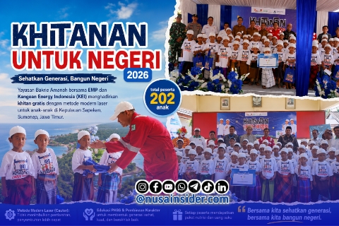 Foto. Kegiatan Khitan massal Program Pemberdayaan Masyarakat (PPM) Kangean Energy Indonesia (KEI) 