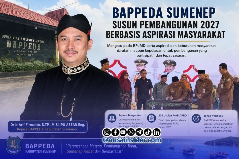 Foto. Kepala BAPPEDA Sumenep, Dr Ir Arif Firmanto, S.TP., M.Si., IPU ASEAN Eng. 