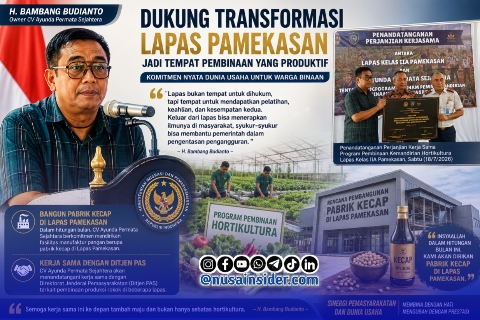 Foto. Kolaborasi CV Ayunda Permata Sejahtera Dukung Usaha Warga Binaan Lapas Pamekasan-Madura Jawa Timur