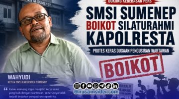Luka Dunia Pers Belum Sembuh, SMSI Sumenep Pilih Boikot Agenda Kapolresta