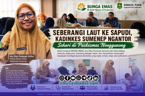 Foto. Kepala Dinas Kesehatan, pengendalian penduduk dan keluarga Berencana (Dinkes P2KB) Sumenep Drg Ellya Fardasah M.Kes (Istimewa for nusainsider.com/ADV) 