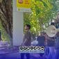 Foto. Aksi Jaring Demokrasi Sumekar di Polresta Sumenep