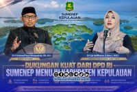 Foto. Anggota DPD RI Dr Lia Istifhama, S.Sos.i. M.E.I (Kanan), Bupati Sumenep Dr H Achmad Fauzi Wongsojudo, SH., MH (Kiri) 