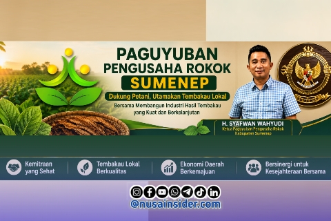 Foto. Ketua Paguyuban Pengusaha Rokok (PR) kabupaten Sumenep, H Syafwan Wahyudi. Istimewa for nusainsider.com/Redaksi