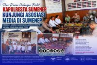 Foto. Silaturahmi Kapolresta ke Kantor Serikat media Siber Indonesia (SMSI) kabupaten Sumenep