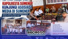 Foto. Silaturahmi Kapolresta ke Kantor Serikat media Siber Indonesia (SMSI) kabupaten Sumenep