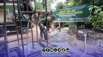 Tembus Kedalaman 65 Meter, Kodim 0827/Sumenep Intensifkan Pengeboran Sumur Bor di Batuputih