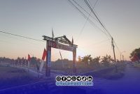 Foto. Gerbang Kampung Pocang Timur kecamatan Lenteng Sumenep