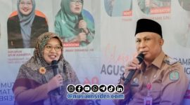 Foto. Moh. Iksan, S.Pd., M.T Kepala Disdik Sumenep (Kanan), Nunung Fitriana (Kiri)