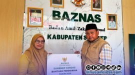Foto. Penyerahan Program Sumenep Cerdas 2026 dari Baznas ke Mahasiwa STIT Aqidah Usymuni