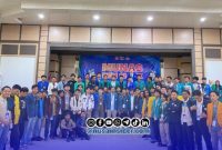 Foto. Momen Pergantian periode kepemimpinan BEM SI Kerakyatan Jawa Timur 2026–2027
