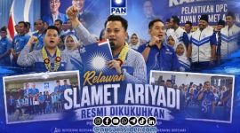 Foto. Pengukuhan 500 Relawan Slamet Ariyadi di Sumenep. 