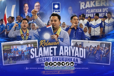 Foto. Pengukuhan 500 Relawan Slamet Ariyadi di Sumenep. 