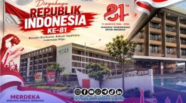 Foto. Tampak Hotel Myze dari Luar dan Dalam Menjelang Hari Kemerdekaan Republik Indonesia ke-81. Istimewa for nusainsider.com/Redaksi