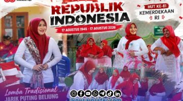 Foto. Dokumentasi Kegiatan Keikutsertaan Anggota DPD RI, Dr Lia Istifhama dalam momentum peringatan HUT RI ke-81 di Surabaya