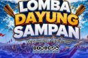 Foto. Crop Flayer Lomba Dayung Sampan di Kepulauan Kangayan - Sumenep