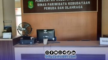 Foto. Tampak Ruang Resepsionis kantor Disbudporapar Sumenep