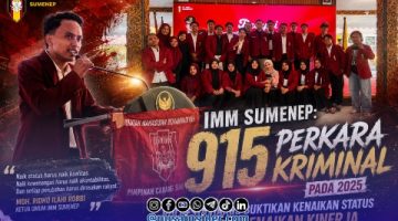 Foto. Ketua Umum IMM Sumenep, Moh. Ridho Ilahi Robbi.