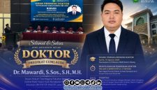 Foto. Dr Mawardi, S.Sos., SH., MH Predikat Cumlaude di UIN Maliki Ibrahim Malang Jawa Timur