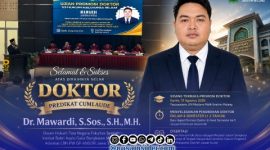 Foto. Dr Mawardi, S.Sos., SH., MH Predikat Cumlaude di UIN Maliki Ibrahim Malang Jawa Timur