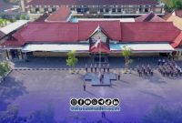 Foto. Polres Sampang Tampak dari atas menggunakan Drone