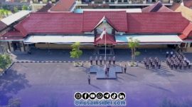 Foto. Polres Sampang Tampak dari atas menggunakan Drone
