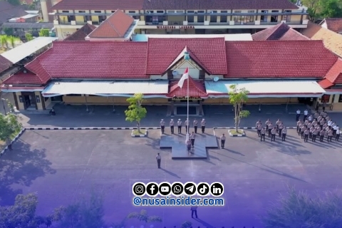 Foto. Polres Sampang Tampak dari atas menggunakan Drone