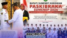 Foto. Pengukuhan Paskibraka Sumenep dalam Rangka Upacara Peringatan HUT RI ke-81