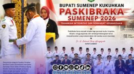 Foto. Pengukuhan Paskibraka Sumenep dalam Rangka Upacara Peringatan HUT RI ke-81