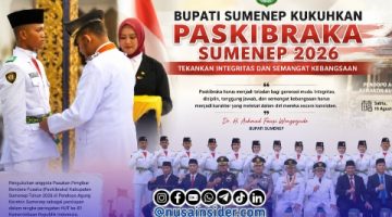 Foto. Pengukuhan Paskibraka Sumenep dalam Rangka Upacara Peringatan HUT RI ke-81