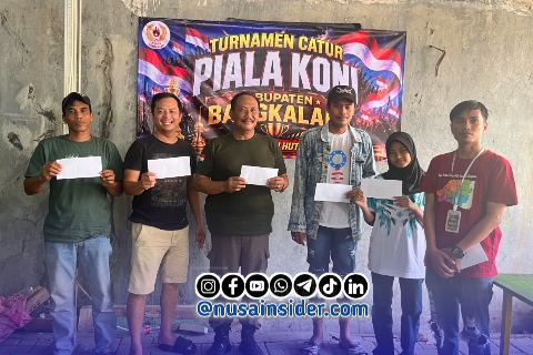 Foto. Pemenang Lomba Catur di KONI Bangkalan