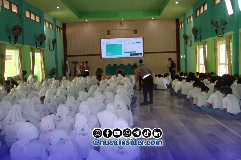 Foto. Kegiatan Sosialisasi Penggunaan AI Polresta Sumenep di MAN Sumenep