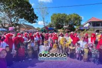 Foto. Karnaval kemerdekaan Lembaga Pendidikan Nahdlatul Atfal Pasean.