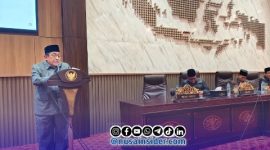Foto. Wakil Bupati Sumenep, KH Imam Hasyim saat menyampaikan Sambutannya dalam Rapat P-APBD Sumenep 2026 di Gedung DPRD Setempat