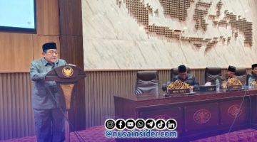 Foto. Wakil Bupati Sumenep, KH Imam Hasyim saat menyampaikan Sambutannya dalam Rapat P-APBD Sumenep 2026 di Gedung DPRD Setempat