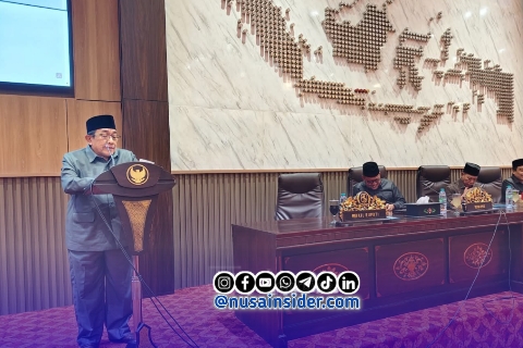 Foto. Wakil Bupati Sumenep, KH Imam Hasyim saat menyampaikan Sambutannya dalam Rapat P-APBD Sumenep 2026 di Gedung DPRD Setempat