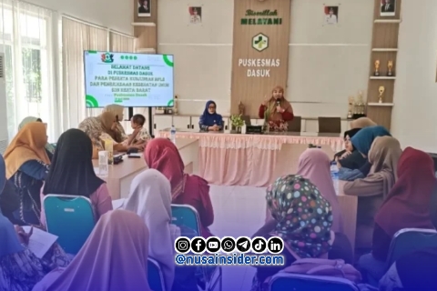 Foto. Kegiatan Skrining SDN Kerta Barat di Puskesmas Dasuk Sumenep