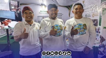 Foto Bersama Kepala Baznas Sumenep bersama Bupati Sumenep di Stan milik Baznas dalam Gelaran Madura Culture Festival 4