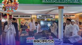 Foto. Kunjungan Bupati Sumenep Achmad Fauzi wongsojudo ke Stan RSUD dalam Gelaran MCF & MNV 2026 di GOR A Yani