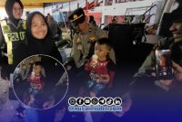 Foto. Tampak Wajah Anak Laki-laki (Malik) memakan Es Krim setelah lebih 40 menit hilang dari Pangkuan Kakaknya dalam Gelaran Madura culture Festival 4 2026
