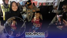 Foto. Tampak Wajah Anak Laki-laki (Malik) memakan Es Krim setelah lebih 40 menit hilang dari Pangkuan Kakaknya dalam Gelaran Madura culture Festival 4 2026