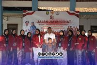 Foto. Jalan-jalan Sehat KPM STIT Aqidah Usymuni di Desa Campor kecamatan Ambunten Sumenep