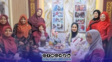 Foto. Ibu Nia Kurnia Fauzi saat mengunjungi Stan Bappeda Bersama DWP dalam Gelaran Madura Night Vaganza 2026