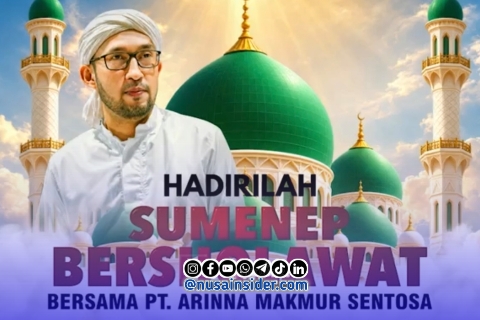Foto. Potongan Flayer Sumenep Bershalawat bersama PT Arinna Makmur Sejahtera 2026