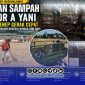 Foto. Petugas DLH Sumenep saat melakukan Sterilisasi sampah usai kegiatan Sumenep Bershalawat bersama PT Arinna Makmur Sejahtera dan Cinta Nabi 