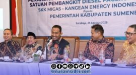 Foto. Serah Terima Satuan Pembangkit Diesel dari SKK Migas - Kei ke Pemkab Sumenep