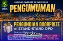 Foto. Pengumuman Pembongkaran Stan Pameran Pembangunan Madura Culture Festival #4 (MCF#4) 2026 di GOR A Yani Sumenep