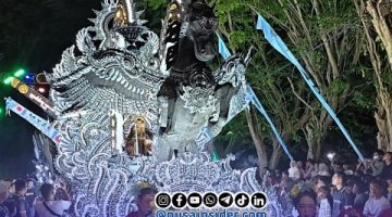 Foto. Grup Musik Tong-tong Mega Remmeng saat Unjuk Aksi di Garis START Festival Musik Tong-tong dalam Gelaran Kharisma Event Nusantara (KEN) 2026