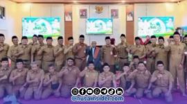 Foto Bersama ASN Badan perencanaan pembangunan daerah (Bappeda) Sumenep usai kegiatan Maulid Nabi dan Santunan Anak Yatim