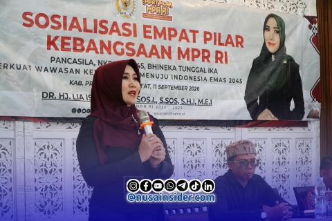 Foto. Kegiatan Sosialisasi Empat Pilar bersama DPD RI Lia Istifhama (Neng Lia) 